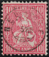 Heimat AG Neuhof 5.VIII Zwergstempel Auf 10Rp. Karmin Sitzende Helvetia - Used Stamps