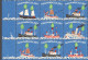 Delcampe - Sailing Steamer Steam SHIP Light Star Christmas JUL JULEN Charity Label Cinderella Vignette 1957 Sheet Denmark Danmark - Bateaux