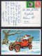 DENMARK 1972 Christmas Royals Cinderella On Santa Claus Postcard (p2132) - Brieven En Documenten