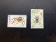 11-5-2024 (stamp)  Spider / Araignée - 2 Stamps - Autres & Non Classés