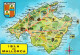 1 Map Of Spain * 1 Ansichtskarte Mit Der Landkarte - Die Insel Mallorca * - Landkarten