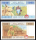 Billet Bank Note 1000 Et 500 CFA XAF Banque Des Etats De L'Afrique Centrale 2002 - Autres - Afrique