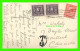 BALLASALLA, ILE DE MAN - RUINS OF RUSHEN ABBEY - TRAVEL IN 1928 - ALLEN BANK - STAMPS POSTAGE DUE - - Isle Of Man