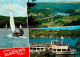 72942830 Rurberg Panorama Rursee Bootsanleger Ausflugsdampfer Segeln Rurberg - Simmerath