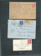 Lot De 17 Documents " Lacs , Lsc, Cartes Postales, Affranchis Par Type Gandon Seul Ou En Combinaison Malb147 - 1945-54 Marianne Of Gandon