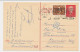 Briefkaart G. 306 / Bijfrankering Amsterdam - Duitsland 1953 - Interi Postali