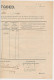 Vrachtbrief Staats Spoorwegen Rosendaal - Den Haag 1909 - Zonder Classificatie