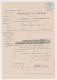 Fiscaal Stempel - Bevelschrift Inlaagpolder 1884 + Nota - Fiscale Zegels