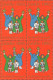 Northern Star Eskimo Christmas JUL Charity LABEL CINDERELLA VIGNETTE 1985 Denmark Greenland GERMANY Language GOLD - Natale