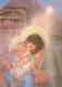 Vergine Maria Madonna Gesù Bambino Natale Religione Vintage Cartolina CPSM #PBB763.IT - Maagd Maria En Madonnas