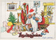 BABBO NATALE Natale Vintage Cartolina CPSM #PAK906.IT - Santa Claus