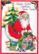 BABBO NATALE Natale Vintage Cartolina CPSM #PAK213.IT - Santa Claus