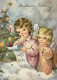 ANGELO Buon Anno Natale Vintage Cartolina CPSM #PAH869.IT - Anges