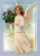 ANGELO Buon Anno Natale Vintage Cartolina CPSM #PAH376.IT - Engel