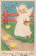 ANGEL EASTER Vintage Postcard CPA #PKE290.GB - Engel