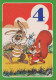 RABBIT Animals Vintage Postcard CPSM #PBR080.GB - Other & Unclassified