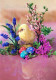 EASTER CHICKEN EGG Vintage Postcard CPSM #PBP158.GB - Pâques