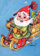 SANTA CLAUS Happy New Year Christmas Vintage Postcard CPSM #PBL165.GB - Santa Claus