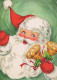 SANTA CLAUS Happy New Year Christmas Vintage Postcard CPSM #PBL229.GB - Santa Claus