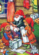 SANTA CLAUS CHILDREN CHRISTMAS Holidays Vintage Postcard CPSM #PAK288.GB - Kerstman