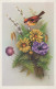 FLEURS Vintage Carte Postale CPSMPF #PKG090.FR - Flores