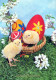 PÂQUES POULET ŒUF Vintage Carte Postale CPSM #PBO659.FR - Easter