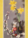 PÂQUES LAPIN Vintage Carte Postale CPSM #PBO406.FR - Pasen