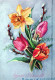 FLORES Vintage Tarjeta Postal CPSMPF #PKG029.ES - Flowers