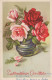 FLORES Vintage Tarjeta Postal CPA #PKE485.ES - Flowers