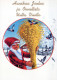 PAPÁ NOEL Feliz Año Navidad Vintage Tarjeta Postal CPSM #PAU593.ES - Santa Claus