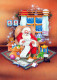 PAPÁ NOEL NAVIDAD Fiesta Vintage Tarjeta Postal CPSM #PAK694.ES - Santa Claus