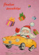 PAPÁ NOEL NAVIDAD Fiesta Vintage Tarjeta Postal CPSM #PAJ997.ES - Santa Claus