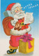 PAPÁ NOEL NAVIDAD Fiesta Vintage Tarjeta Postal CPSM #PAJ582.ES - Santa Claus