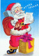 PAPÁ NOEL NAVIDAD Fiesta Vintage Tarjeta Postal CPSM #PAJ582.ES - Kerstman