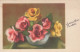 FLOWERS Vintage Ansichtskarte Postkarte CPA #PKE487.DE - Flores