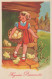 OSTERN KINDER EI Vintage Ansichtskarte Postkarte CPA #PKE231.DE - Pasen