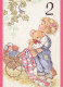 ALLES GUTE ZUM GEBURTSTAG 2 Jährige MÄDCHEN KINDER Vintage Ansichtskarte Postkarte CPSM Unposted #PBU098.DE - Birthday