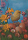 OSTERN HUHN EI Vintage Ansichtskarte Postkarte CPSM #PBP038.DE - Easter