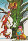 Neujahr Weihnachten GNOME Vintage Ansichtskarte Postkarte CPSM #PAU253.DE - Neujahr