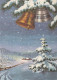 Neujahr Weihnachten BELL Vintage Ansichtskarte Postkarte CPSM #PAT503.DE - Neujahr