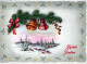 Neujahr Weihnachten BELL Vintage Ansichtskarte Postkarte CPSM #PAT439.DE - Neujahr