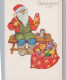 WEIHNACHTSMANN SANTA CLAUS WEIHNACHTSFERIEN Vintage Postkarte CPSM #PAK696.DE - Santa Claus