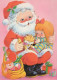 WEIHNACHTSMANN SANTA CLAUS KINDER WEIHNACHTSFERIEN Vintage Postkarte CPSM #PAK369.DE - Santa Claus