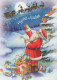 WEIHNACHTSMANN SANTA CLAUS WEIHNACHTSFERIEN Vintage Postkarte CPSM #PAJ930.DE - Kerstman