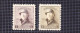 1919 Nr 165-66* Met Scharnier.Koning Albert I Met Helm. - 1919-1920 Albert Met Helm