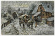 Württemberg Feldpost 1915, Underberg Werbekarte: Dorfleben Im Winter - Feldpost (franqueo Gratis)