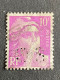 FRANCE S N°811 Marianne De Gandon SG 95 Perforé Perforés Perfins Perfin !! - Autres & Non Classés