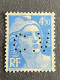 FRANCE C N° 718A Marianne C.V 374 Indice 3 Perforé Perforés Perfins Perfin ! Superbe - Other & Unclassified