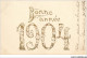 AS#BFP1-0424 - VOEUX - Bonne Année 1904 - Carte Gaufrée  - Neujahr