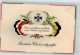 39744108 - Praegedruck Eisernes Kreuz  Fahnen  Weihnachten - War 1914-18